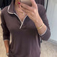Women's Casual V-Neck Top + Wide-Leg Pants Suit