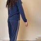 Women's Casual V-Neck Top + Wide-Leg Pants Suit