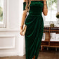 💃Christmas Sale 49% OFF🎉Women's Elegant Off The Shoulder Ruched Dress