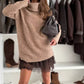 ❄️Black Friday Sale 50% OFF!!⚡Turtleneck Sweater Mini Dress Set
