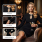 🔥 50% OFF! ✨ Women’s Short Faux Pearl-Trim Keyhole Sheath Dress – Slim-Fit Elegance with Flared Sleeves & Timeless Black 💎🖤