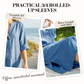 Women's Casual V-Neck Linen Shirt Dress