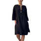 Women's Casual V-Neck Linen Shirt Dress