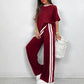 ⏳Limited-time 50% off⏰Women's Striped Top & Wide-Leg Pants Set👚👖