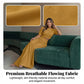 Elegant Puff Sleeve Crop Top & Wide-Leg Pants Set