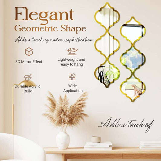 🔥50% OFF for a limited time🔥12PCS 3D Acrylic Mirror Rhombus Wall Stickers