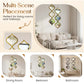 🔥50% OFF for a limited time🔥12PCS 3D Acrylic Mirror Rhombus Wall Stickers