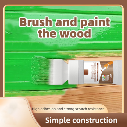⚡ 49% OFF FLASH SALE! 2-in-1 Wood Paint Brush – All-in-One, Water-Based, Easy Clean 🎨【Limited Time】