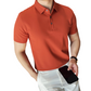 Men’s Cooling Solid Color Business Casual Short-Sleeve Shirt