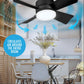 ⏳LAST DAY SALE ONLY £15.99!!❄️❄️40W LED Ceiling Fan Light 20.5in with Remote Control - E27 & B22 Adapter | Quiet Fan Light for Bedroom, Kitchen, Garage😴