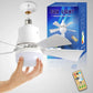 ⏳LAST DAY SALE ONLY £15.99!!❄️❄️40W LED Ceiling Fan Light 20.5in with Remote Control - E27 & B22 Adapter | Quiet Fan Light for Bedroom, Kitchen, Garage😴