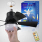 ⏳LAST DAY SALE ONLY £15.99!!❄️❄️40W LED Ceiling Fan Light 20.5in with Remote Control - E27 & B22 Adapter | Quiet Fan Light for Bedroom, Kitchen, Garage😴