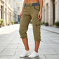 🌺Summer Hot Sale 50% OFF💐Women's High-Waist Cargo Capri Pants