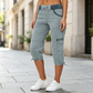 🌺Summer Hot Sale 50% OFF💐Women's High-Waist Cargo Capri Pants