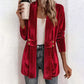 ⌛Limited-time offer-Women's Double-Breasted Velvet Cardigan