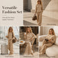 ⏰ Last Day of the Sale – 50% OFF ✨Women's Leopard Print Sweatshirt & Wide-Leg Pants Set