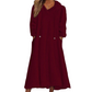 ❄️ Cozy Winter Comfort | Women's Plush Hooded Maxi Lounge Dress