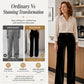 ✨ Elevated Comfort | Women's High-Waisted Velvet Wide-Leg Pants