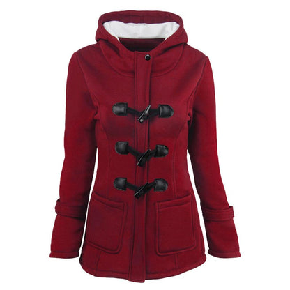 💖Early Autumn’s Sale 50% OFF🧥Women’s Thickened Mid-length Hooded Jacket