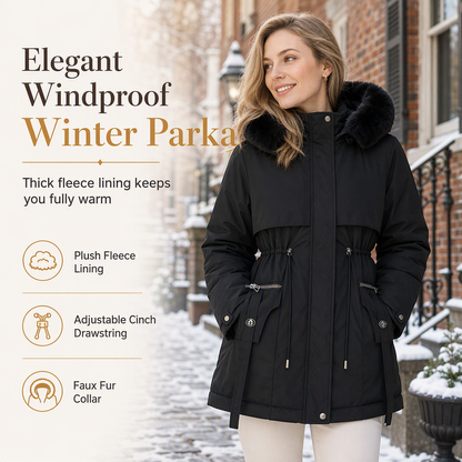 ⚡50% OFF🍁HOT SALE🍁Women's Winter Faux Fur Padded Parka