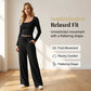 💫 Flattering Square Neck, Effortless Two-Piece Style | Women's Wide-Leg Set