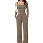 💫 Flattering Square Neck, Effortless Two-Piece Style | Women's Wide-Leg Set