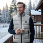 🦺 Warm Core, Easy Movement | Men's Padded Stand-Collar Vest ⚡