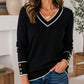 ✨ Easy Everyday Comfort | Women's Relaxed Button-Front Long-Sleeve Blouse
