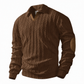 🧶 Rich Cable Texture, Rugged Elbow Detail | Men's Collared Knit Pullover