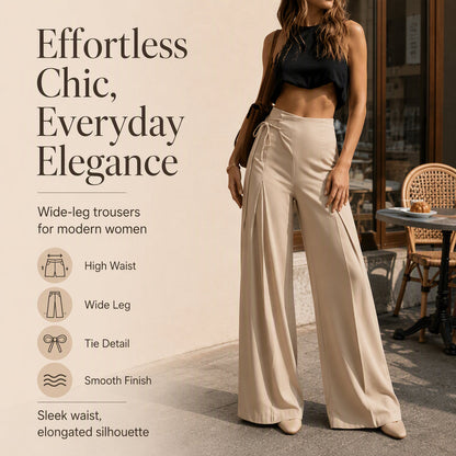 🌸Hot Sale 50% OFF💖Women's Casual High-Waisted Wide-Leg Pants