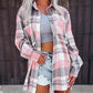 ✨ Timeless Plaid Layering | Women’s Mid-Length Plaid Shirt Jacket