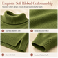 🧶 Relaxed Ribbed Fit, Easy Side-Slit Style | Women's Turtleneck Sweater