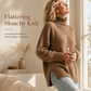 🧶 Relaxed Ribbed Fit, Easy Side-Slit Style | Women's Turtleneck Sweater