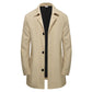 ✨Men's Minimalist Single-Breasted Mid-Length Coat – Clean Lines, Modern Fit, Everyday Elegance