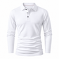 🌬️Breathable Comfort, All-Day Freshness🧶 Men's Long Sleeve Collared Knit T-Shirt – Breathable Knit & Skin-Friendly Fabric | Perfect for All-Day Office & Leisure, Keeps You Cool & Dry ✨