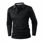 🌬️Breathable Comfort, All-Day Freshness🧶 Men's Long Sleeve Collared Knit T-Shirt – Breathable Knit & Skin-Friendly Fabric | Perfect for All-Day Office & Leisure, Keeps You Cool & Dry ✨