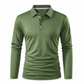 🌬️Breathable Comfort, All-Day Freshness🧶 Men's Long Sleeve Collared Knit T-Shirt – Breathable Knit & Skin-Friendly Fabric | Perfect for All-Day Office & Leisure, Keeps You Cool & Dry ✨