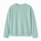 Women's Scalloped Hem Crew Neck Sweatshirt