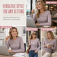 🌸Hot Sale 50% OFF💖Women's Long Sleeve V-Neck Half Zip Knit Top