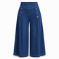 ⏰ 50% discount on season change - quality at half price!✨High Waisted Wide Leg Stretch Denim Jeans with Decorative Buttons