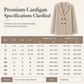 💖Black Friday Mega Deal – 50% off!💖🧵 Women's Double-Breasted Ribbed Knit Cardigan with Pockets and Notched Lapel