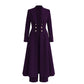 ⏰ 50% discount on season change - quality at half price!✨Women's Elegant Autumn 2 Piece Outfit Set with Retro Long Sleeve Coat and Simple Trousers