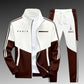 🖤Black Friday Sale:50% OFF🖤 🏃‍♀️Men's Colorblock Zip-Up Jacket & Drawstring Pants Set