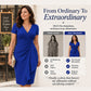 🌸Hot Sale 50% OFF💖Women's Elegant V-Neck Ruffle Wrap Dress