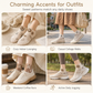 Women Cute Ankle Socks Breathable Thin Low Cut Socks Sweat Absorbing Non Slip Short Socks
