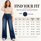 💖Black Friday Mega Deal – 50% off!💖 👖 Women's High Waist Thermal Wide-Leg Jeans☁️