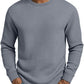 Men's Casual Slim Fit Crew Neck Long Sleeve Sweatshirt