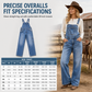 💖50% off!💖 👖Women's Stretchy Denim Overalls Wide Leg Jumpsuit with Adjustable Straps
