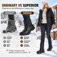 🌧️❄️ Waterproof Plush-Lined Winter Boots – All-Weather Mud & Snow Grip 👢