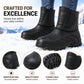 🌧️❄️ Waterproof Plush-Lined Winter Boots – All-Weather Mud & Snow Grip 👢